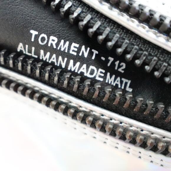 Demonia Torment-712 Silver Hologram Platform Boots - Picture 11 of 13